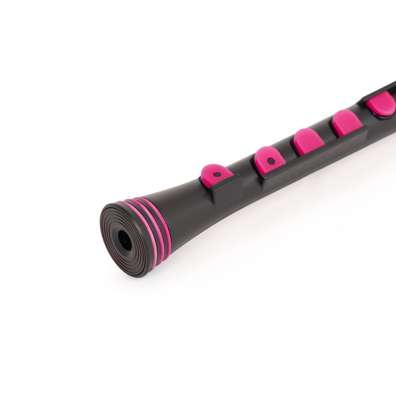 Nuvo N320 Descant Recorder+ - Black With Pink Trim