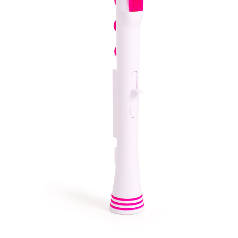 Nuvo N320 Descant Recorder+ - White With Pink Trim