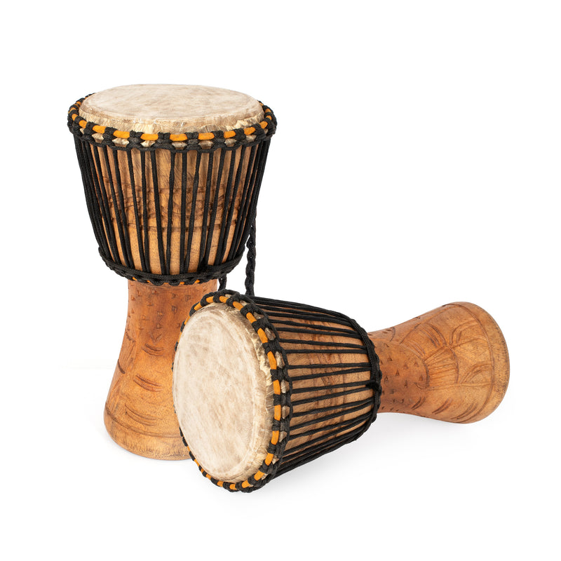 Percussion Plus Honestly Made Ghanaian djembe - rope tuned - 7 inch (head)