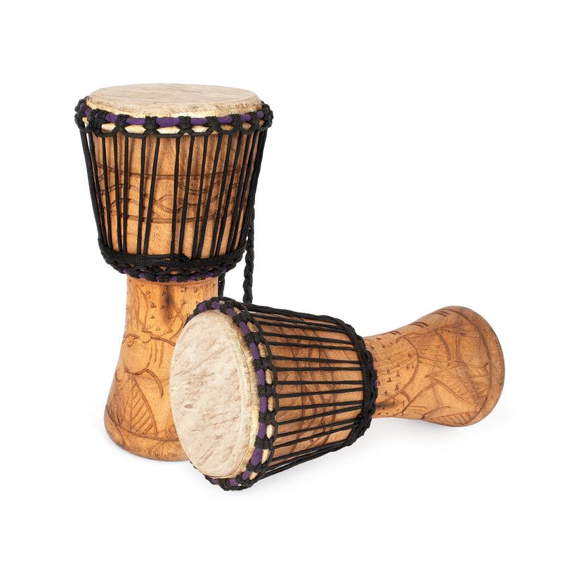 Percussion Plus Honestly Made Ghanaian djembe - rope tuned - 7 inch (head)