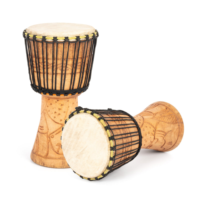 Percussion Plus Honestly Made Ghanaian djembe - rope tuned - 8 inch (head)