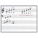 Write N Wipe Pre Printed Music Stave Wall Poster With Pen