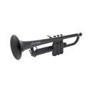 Ptrumpet Plastic B♭ Trumpet Outfit - Black
