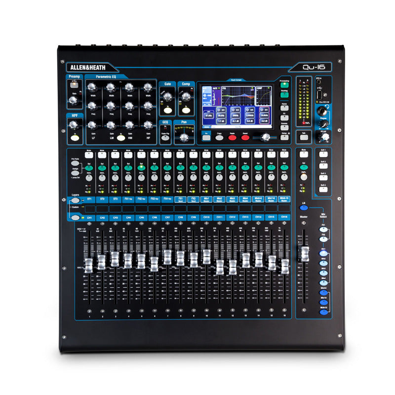 Allen & Heath QU16 compact mixer 22 in 12 out