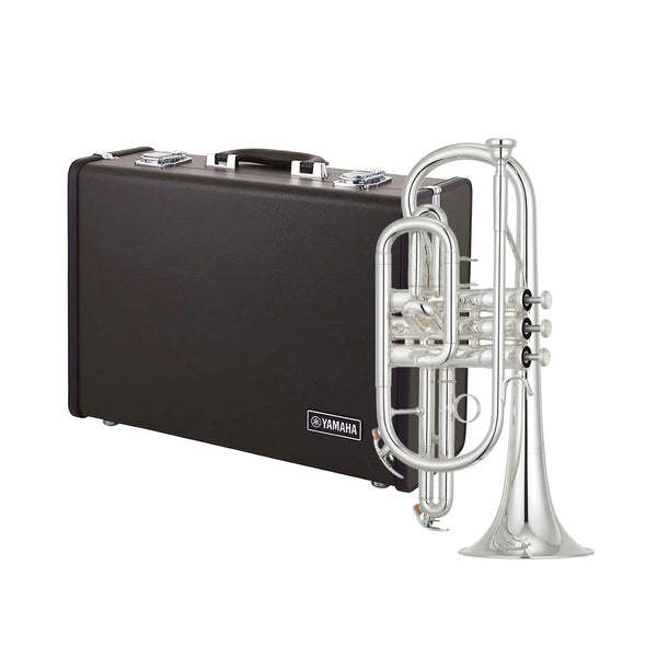 Yamaha YCR6330II professional model Bb cornet - Silver plated