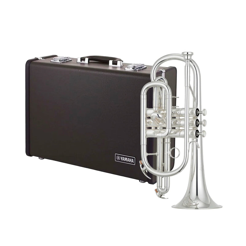 Yamaha YCR6330II professional model Bb cornet - Silver plated