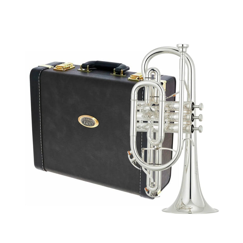 Yamaha YCR8335G custom neo series Bb cornet - Silver plated