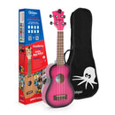 Octopus Academy sparkle soprano ukulele - Pink burst