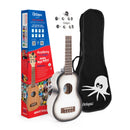 Octopus Academy sparkle soprano ukulele - White burst
