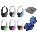 Texet Colour Headphones 6Pairs