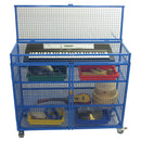 Lockable Music Trolley Blue