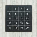 Number Chalkboard 1-20