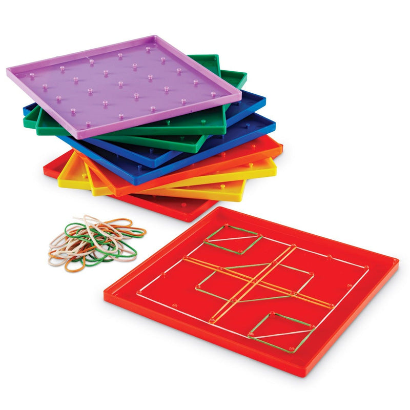 5 X 5 Pin Geoboards, Set of 10