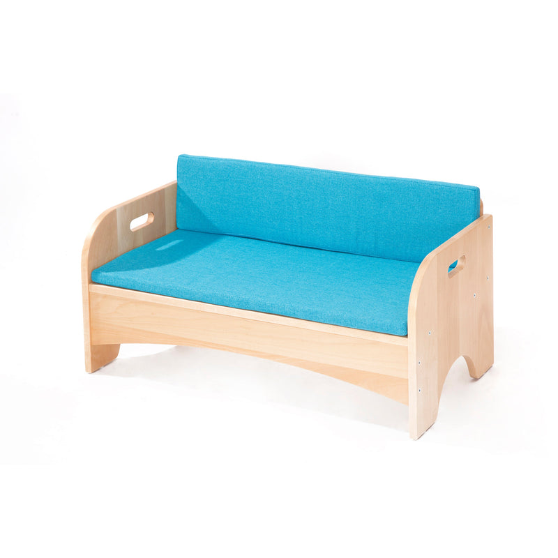 Wooden Reading Sofa with Cushion