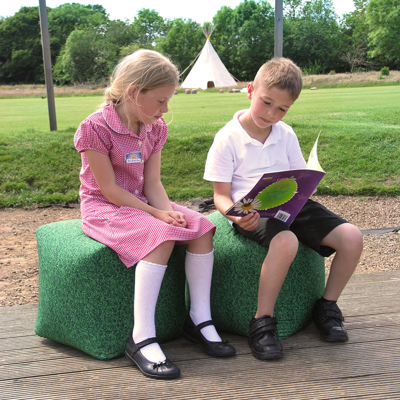 Learn about Nature Grass Bean Bag Cubes pk 2