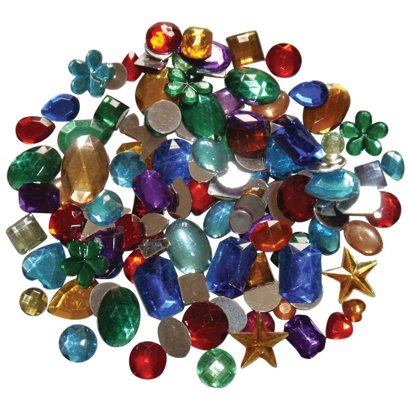 Acrylic Gemstones pk 100