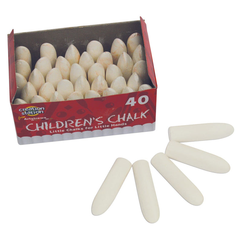 White Chalk Sticks pk 40