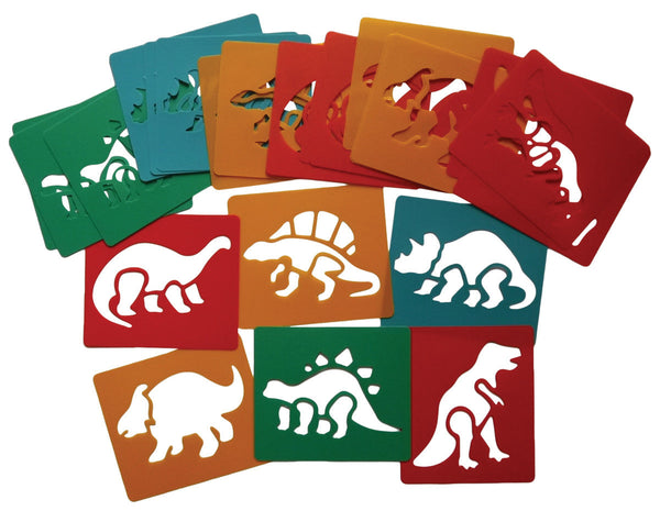 Dinosaur Stencils pk 24