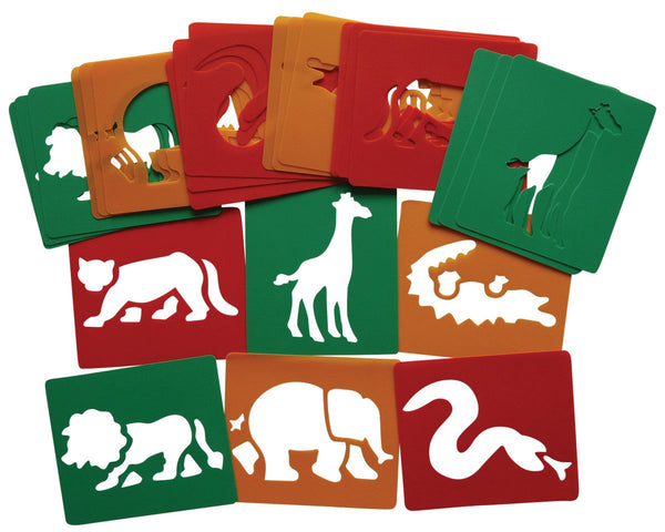 Wild Animal Stencils pk 24