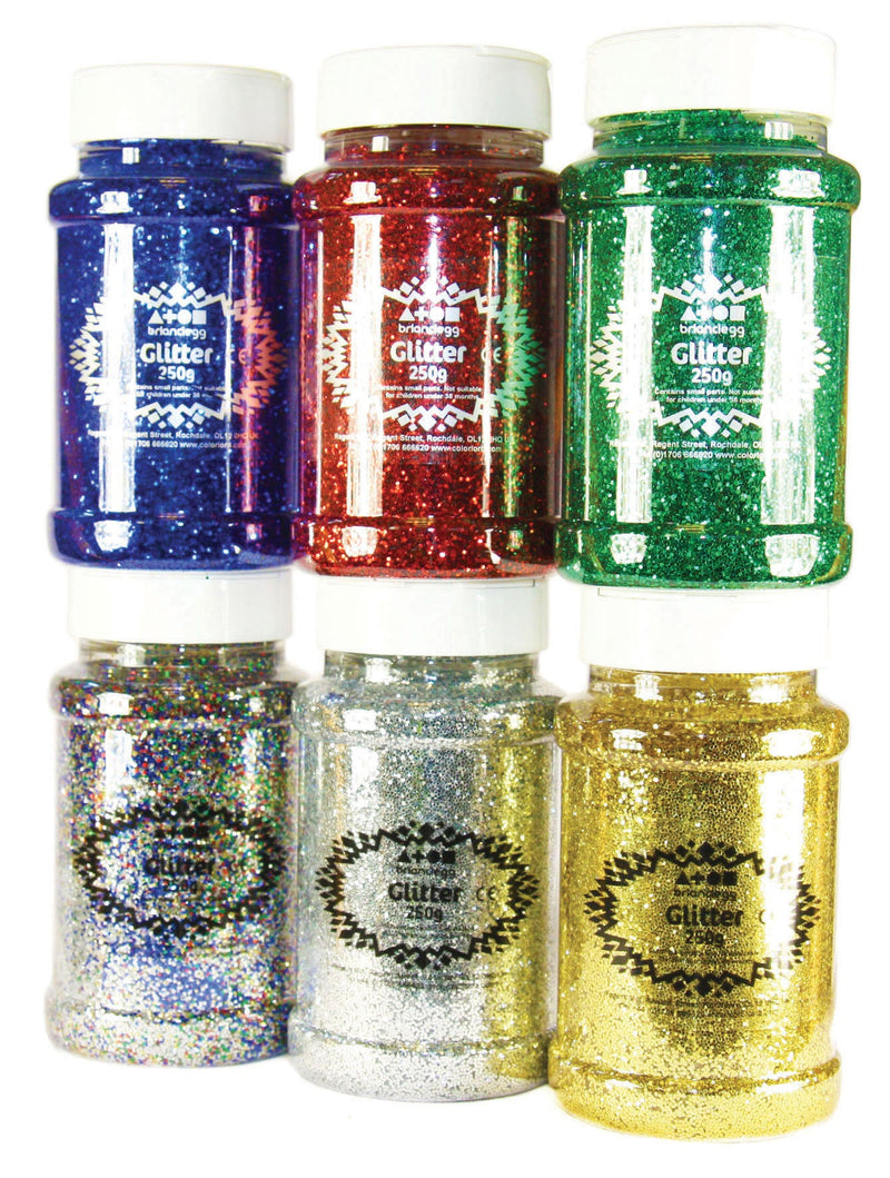 Glitter Shakers - Rainbow pk 6