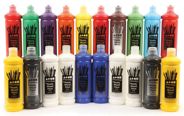 Ready Mixed Paint - Rainbow Colours pk 20 pk 20