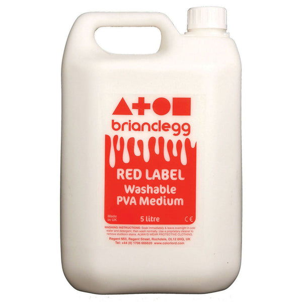 Red Label Washable PVA Glue 5l