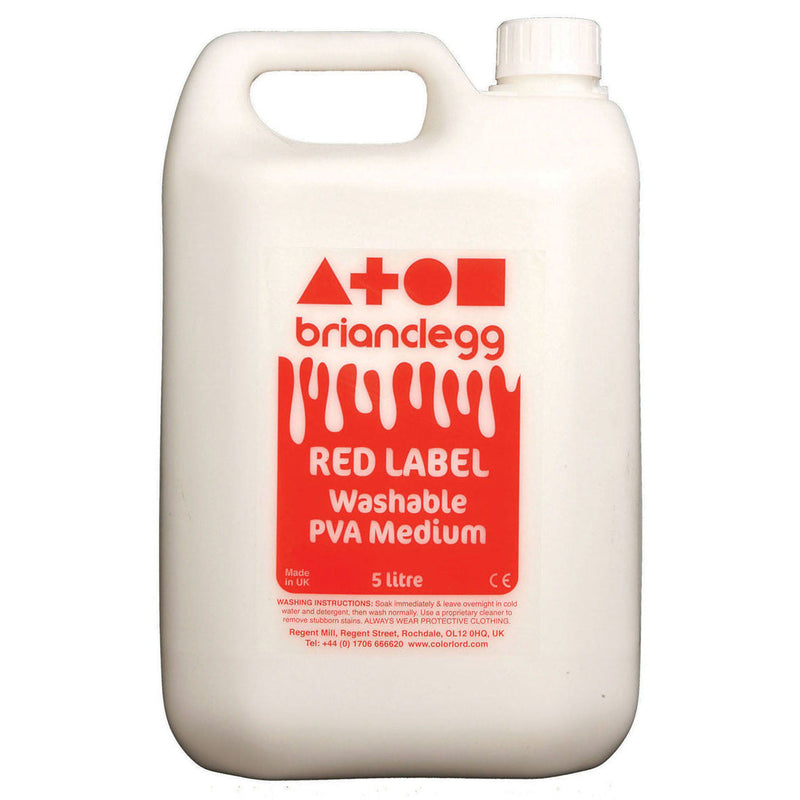 Red Label Washable PVA Glue 5l