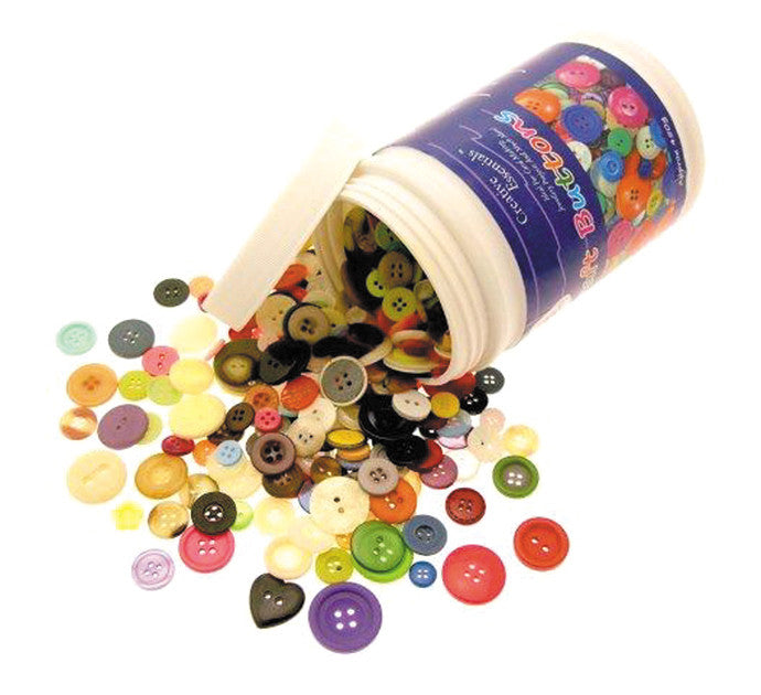 Assorted Buttons Tub 450g