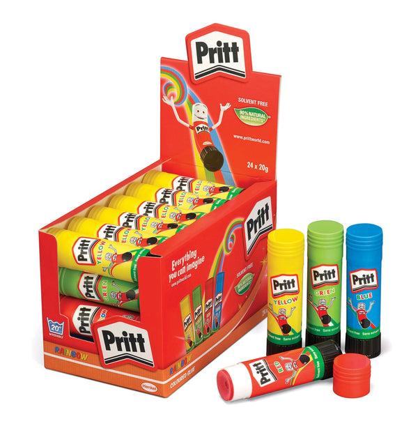 Rainbow Pritt Sticks 20g pk 24