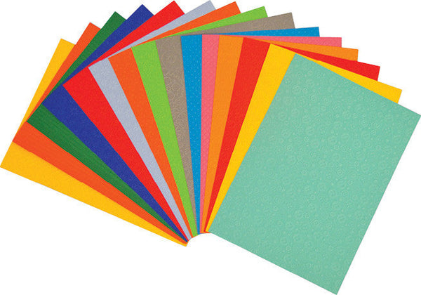 A4 Rainbow Embossed Card pk 50