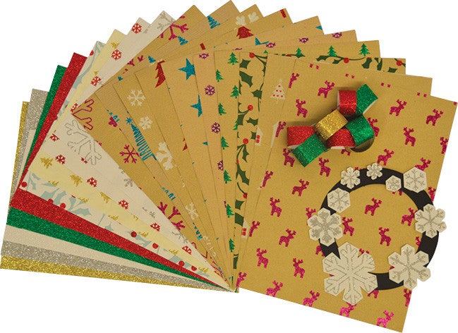 Christmas Kraft Paper Selection pk 30
