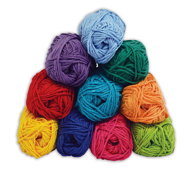 Coloured Craft Cotton pk 10