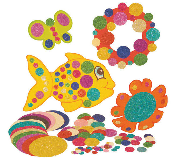 Glitter Mosaic Circles pk 3000