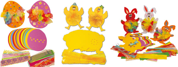 Tactile Rabbit, Chick & Egg pk 30