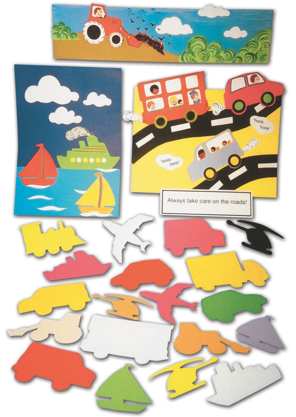 Transport Paper Shapes pk 100