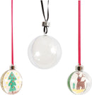 Plastic Baubles pk 8