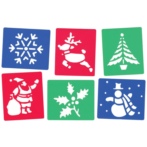 Christmas Stencils pk 6