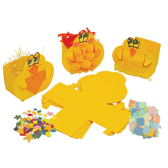 HomeCraftz Easter Chick Boxes Craft Kit pk 5
