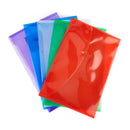 Smartbuy, POLYPROPYLENE FOOLSCAP WALLETS, Bright Colours, Assorted, Pack of 5