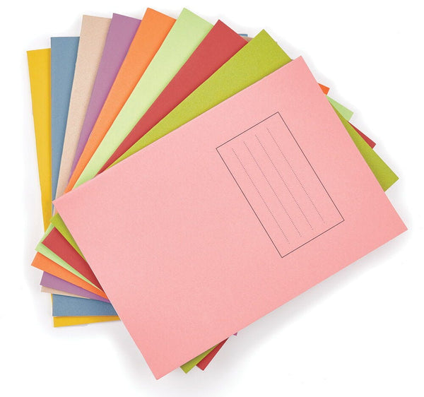 EXERCISE BOOKS, MANILLA COVERS, 8 x 61/2 (203 x 165mm), 48 pages, Yellow, 10mm Ruled, Pack of 100