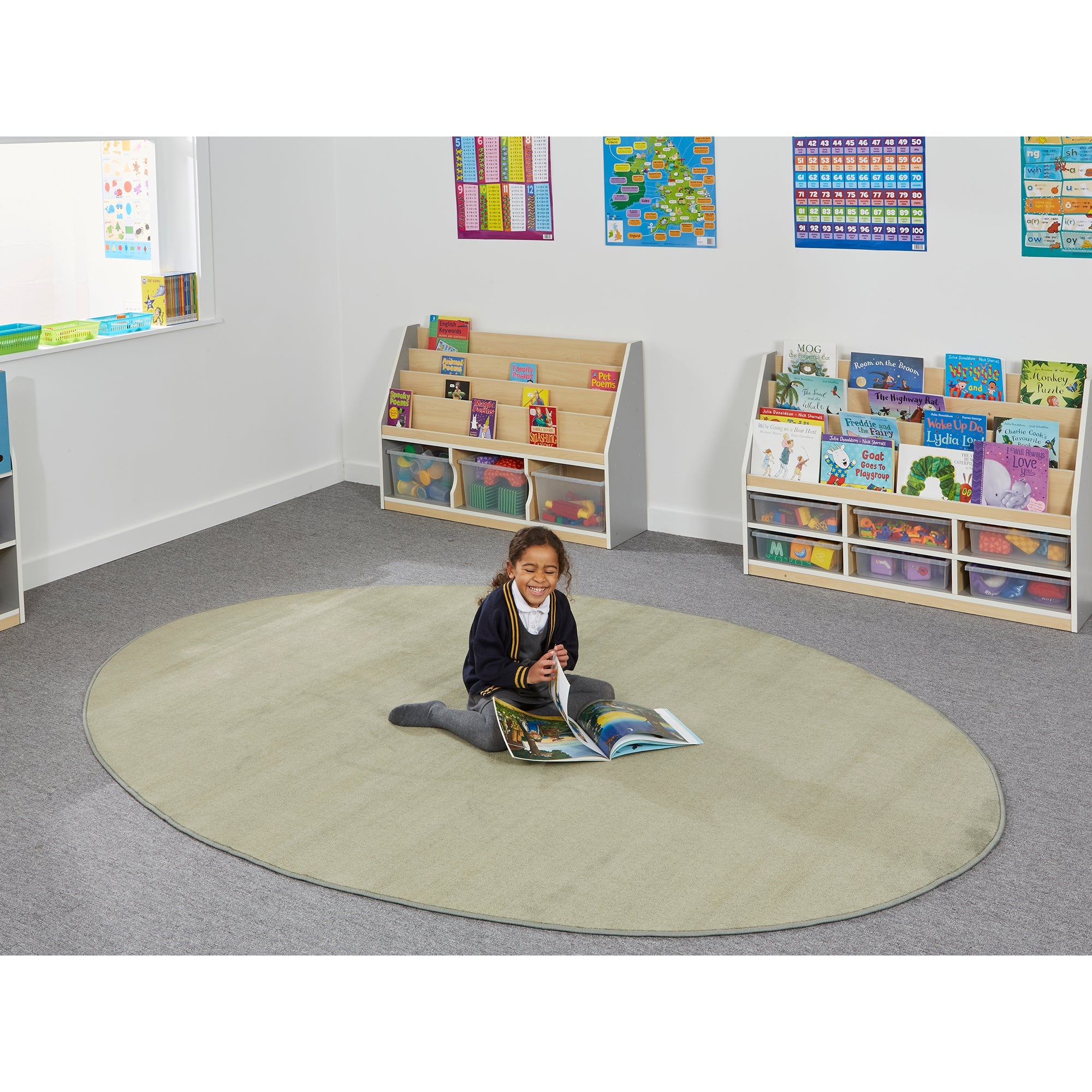 Oval Library Rug Oval Rug (Pine)