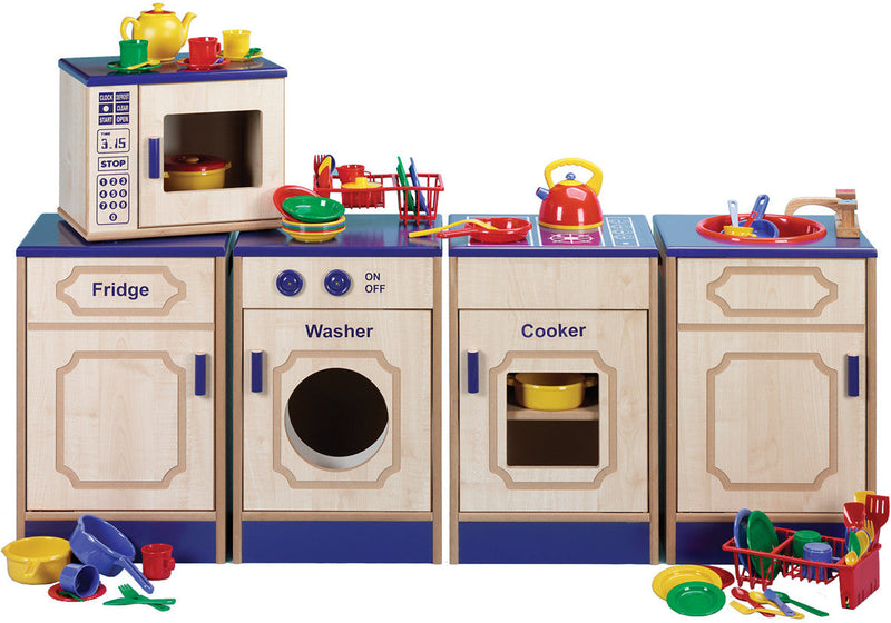 Assembled Wooden Classroom Kitchen with Accessories