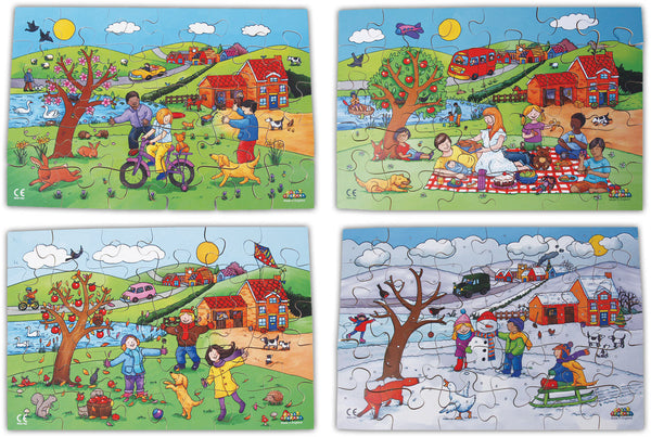 Four Seasons Jigsaw Set pk 4