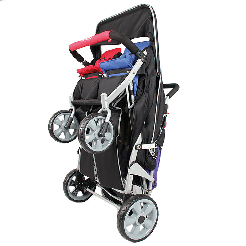 Familidoo Heavy Duty 6-Seater Stroller with Rain Cover