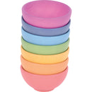 Rainbow Wooden Bowls pk 7