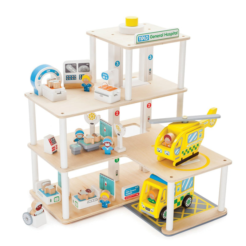 Wooden Hospital Play Set