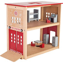 Wooden Fire Station Play Set