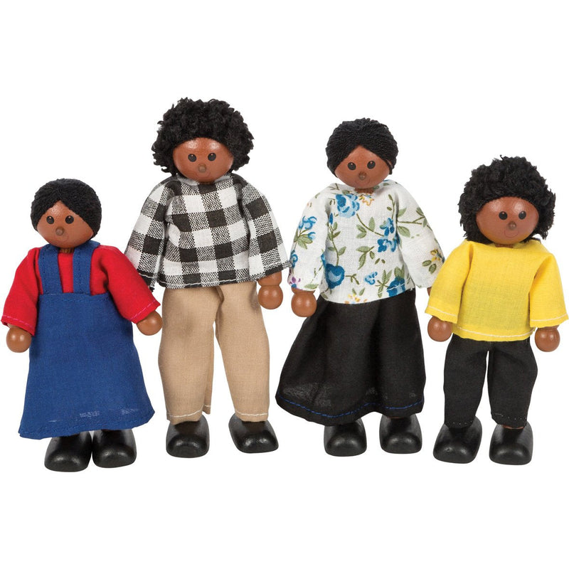 Black Family Doll Set pk 4