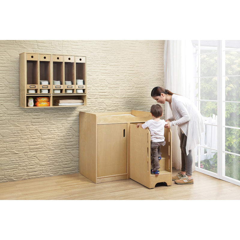 Wooden Changing Unit with Storage