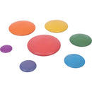 Rainbow Wooden Buttons pk 7
